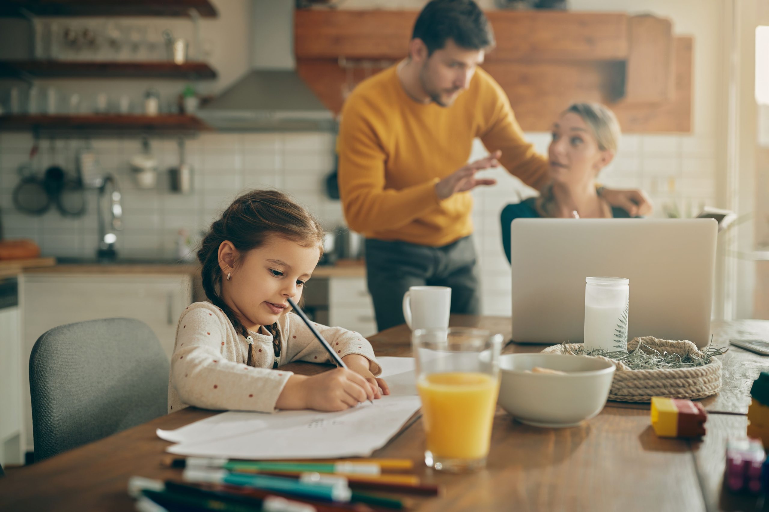 Parent professional working