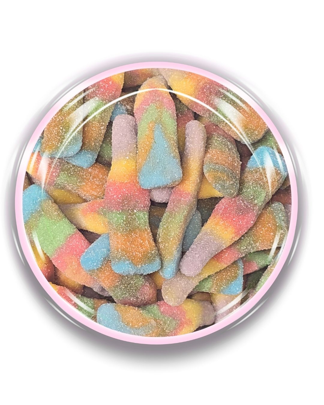 Multi Coloured Fruit Bottles