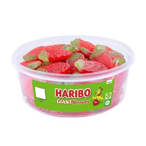Haribo Giant Strawberry 825g Tub
