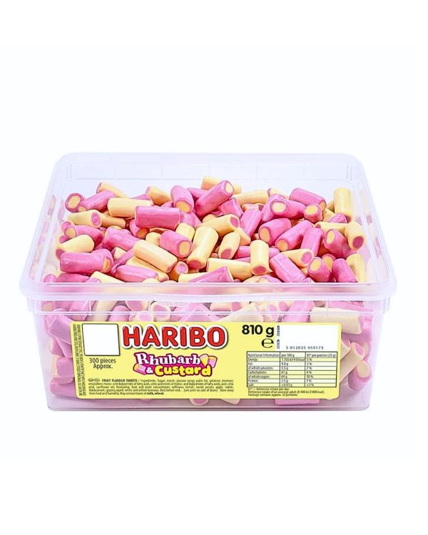 Haribo Rhubarb And Custard  810g Tub
