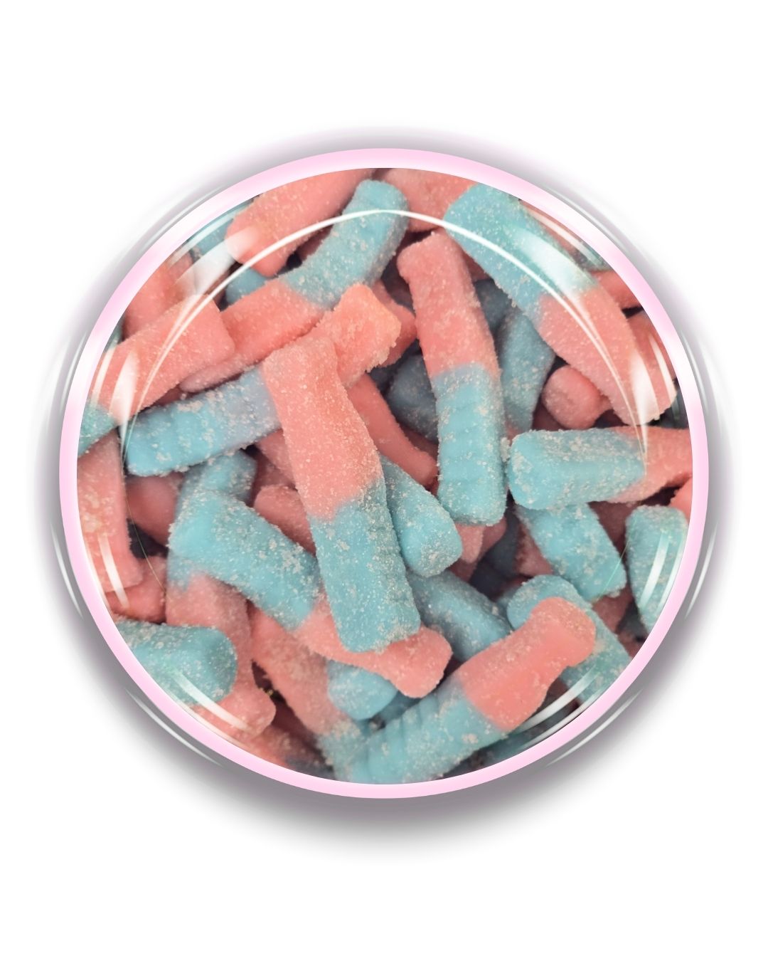 Vegan Fizzy Bubblegum Bottles