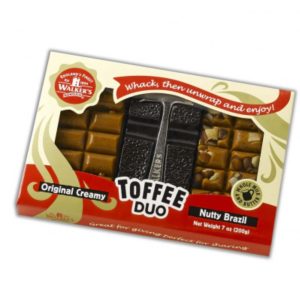 Nutty Brazil 200g Walkers Duo Hammer Toffee Slab
