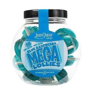 Blue Raspberry Mega Lollipop Jar