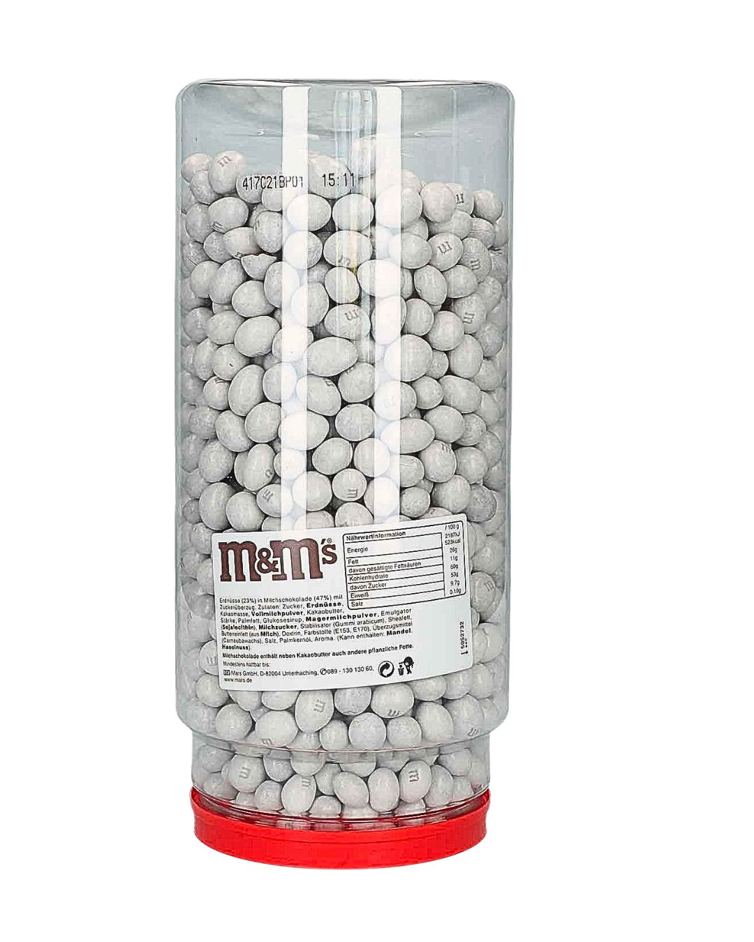 4kg White Peanut M&M Jar
