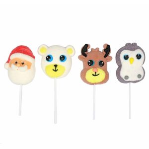 Giant Mallow Christmas Lollipops 4 Bundle