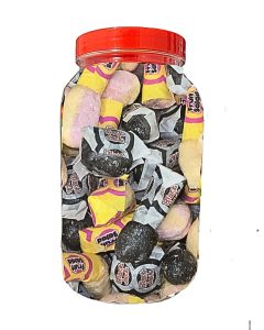 Freeze Dried Black Jacks And Fruit Salads Mixed In A 1 Litre Jar