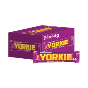 24 Bulk of Yorkie Raisen and Biscuit Chocolate Bars