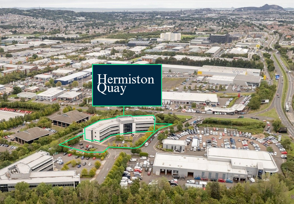 Hermiston Quay aerial view