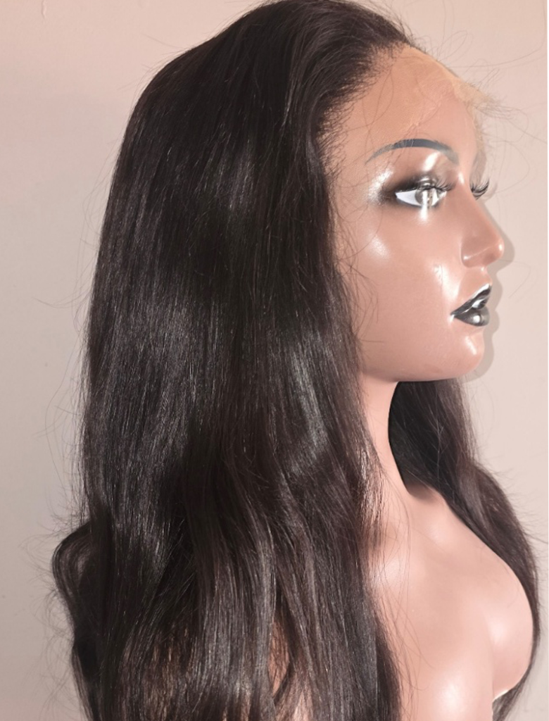 Raw human hair, real HD lace straight